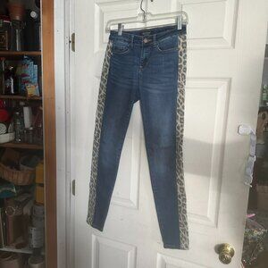 Judy Blue,  Jeans3/26, side stripe, leopard stripe, stretchy